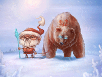 3d Santa (GIF)