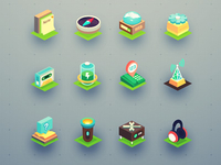 Isometric icon set (32 icons)