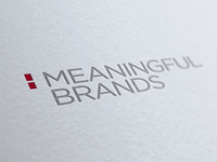 Meaningful Brands Logo Letterpress