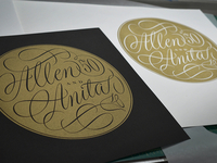 Allen and Anita Letterpress Print