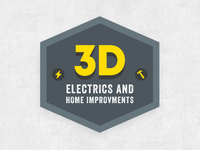  3D Electrics & Home Improvements Logo (f)