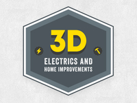 3D Electrics & Home Improvements Logo - minus typo!