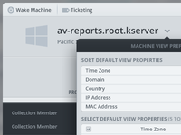 Single Machine Interface View Preferences