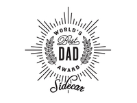 Worlds Best Dad Stamp for Sidecar Doughnuts
