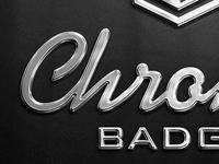 Chrome Logo Mock-Up
