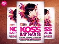 Electro House Music Flyer 