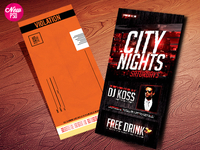 Parking Ticket psd flyer