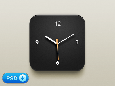 Download Beautiful Clock iOS Icon