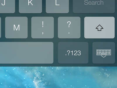 Download iOS 7 Dark Keyboard