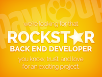 PawUp: Hiring Back End Developer