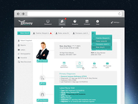 "Patients" screen / UI for a Web App