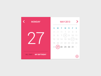 My Birfday Calendar