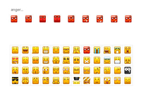 pixels emoticons