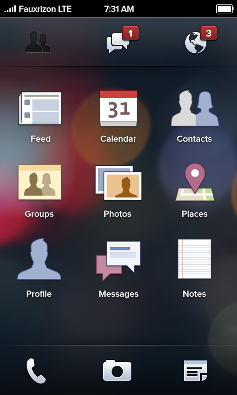 Facebookphonehomescreen