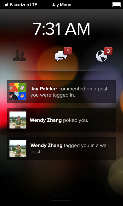 Facebookphonelockscreen