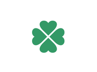 Kisac Village Logo (Hearts Four Leaf Clover)