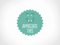 Polite Monster: Custom Behance Appreciate Badge Set