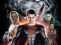 MAN OF STEEL - Final Illustrated Poster