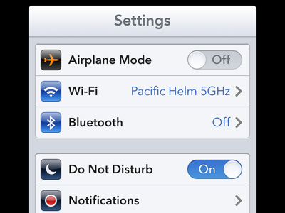 Louie Mantia’s redesign of the iOS Settings app