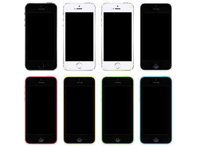 iPhone 5s + iPhone 5c [PSD]