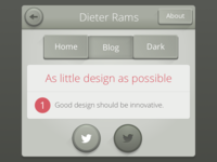 Dieter Rams UI
