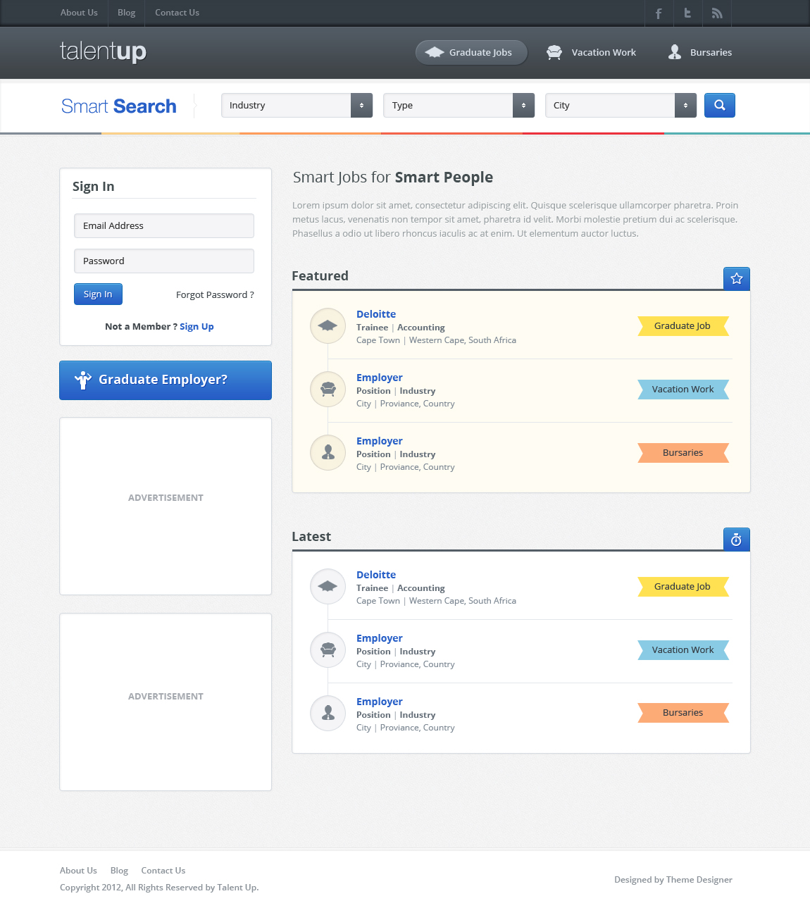 Job-board-homepage