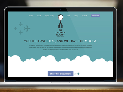 Another home page concept