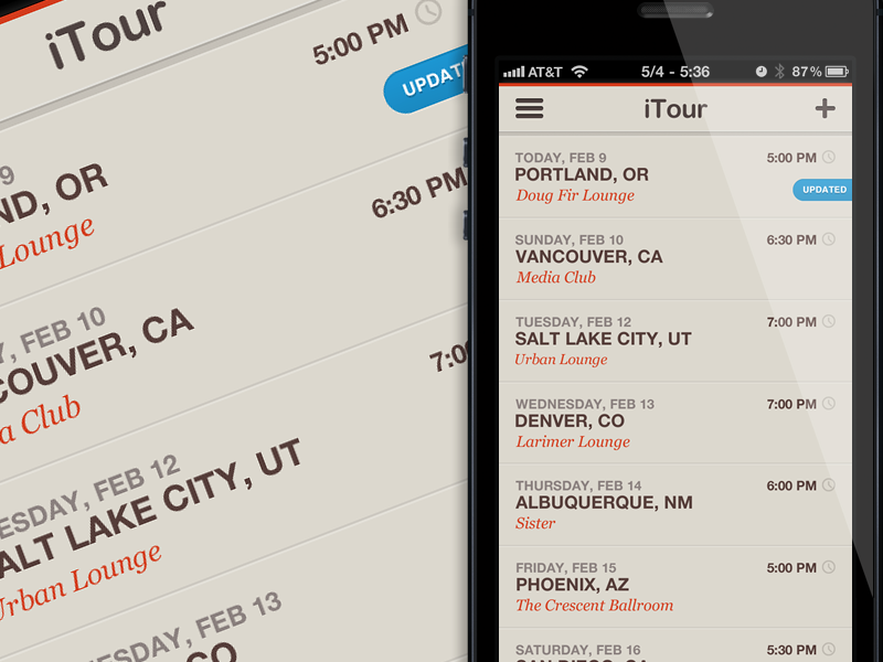 Tour Itinerary
