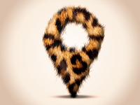 Furry Map Pin