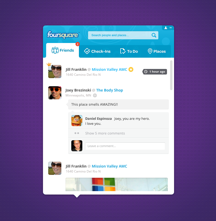 Foursquare-pokki