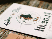 our finished Save the Date!