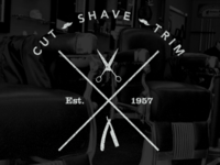 Vintage Style Barber Logo