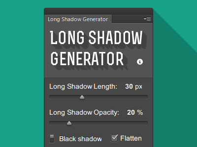 long shadow generator photoshop free download