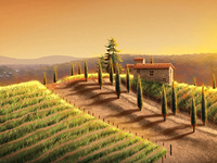Tuscany Scene