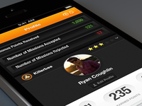 User Profile + Expanded User Rating Ticker