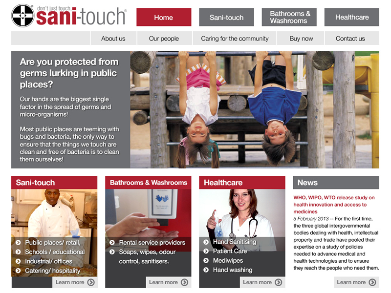 Sani-touch-homepage
