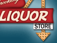 Vintage Liquor Sign