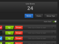 Experimenting with a dark UI