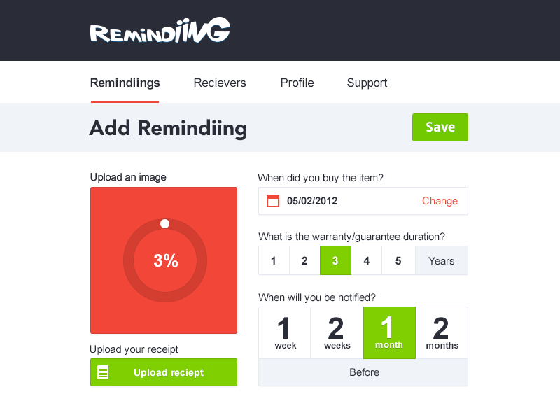 Create Remindiing