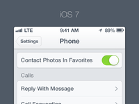 iOS 7 - Settings