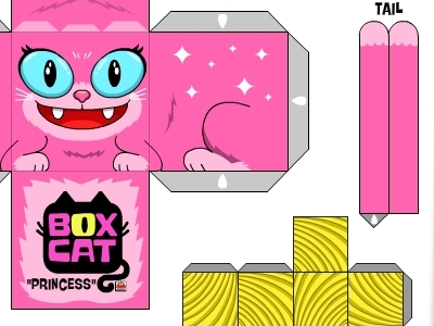 Dribbble - Box Cat-Princess by will guy